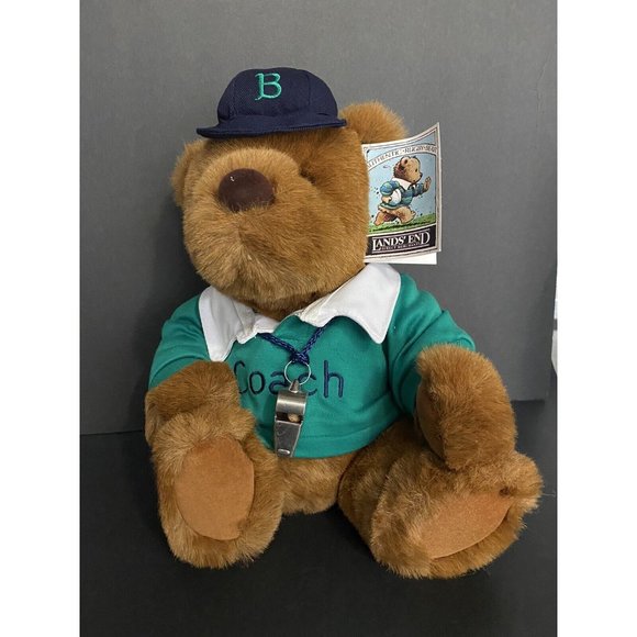 LANDS' END & GUND COACH PAUL BEAR LIMITED EDITION 1991 PLUSH WITH BOX VINTAGE - Picture 5 of 9